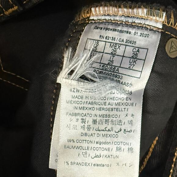 Guess 40th Anniversary Black Wash Button Fly High Rise Skinny Jeans size 25 - Picture 3 of 11